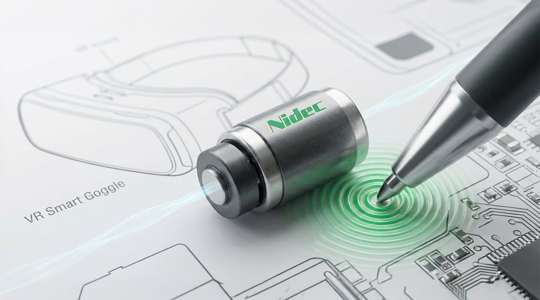 Nidec Develops Linear Vibration Motors with Smallest-class Diameters in the World