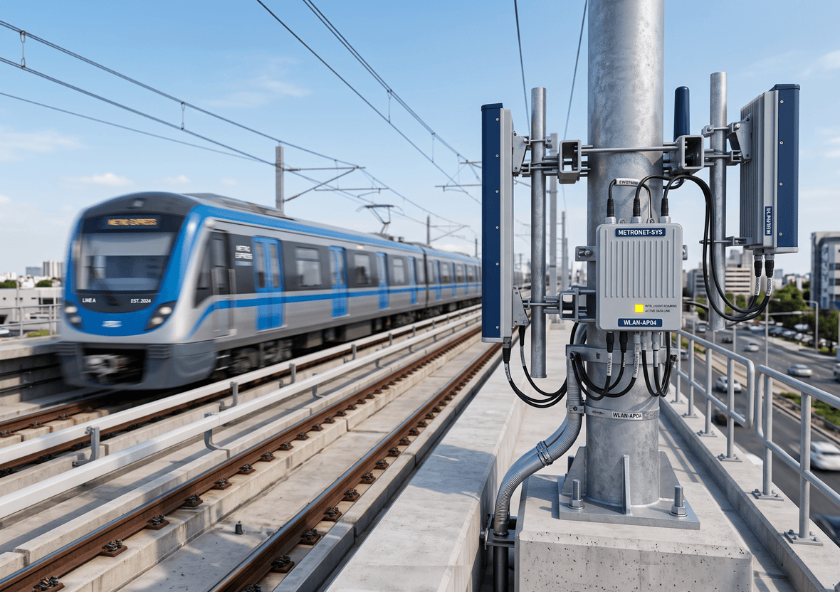 High Speed WLAN Communication for Connected Railway Infrastructure