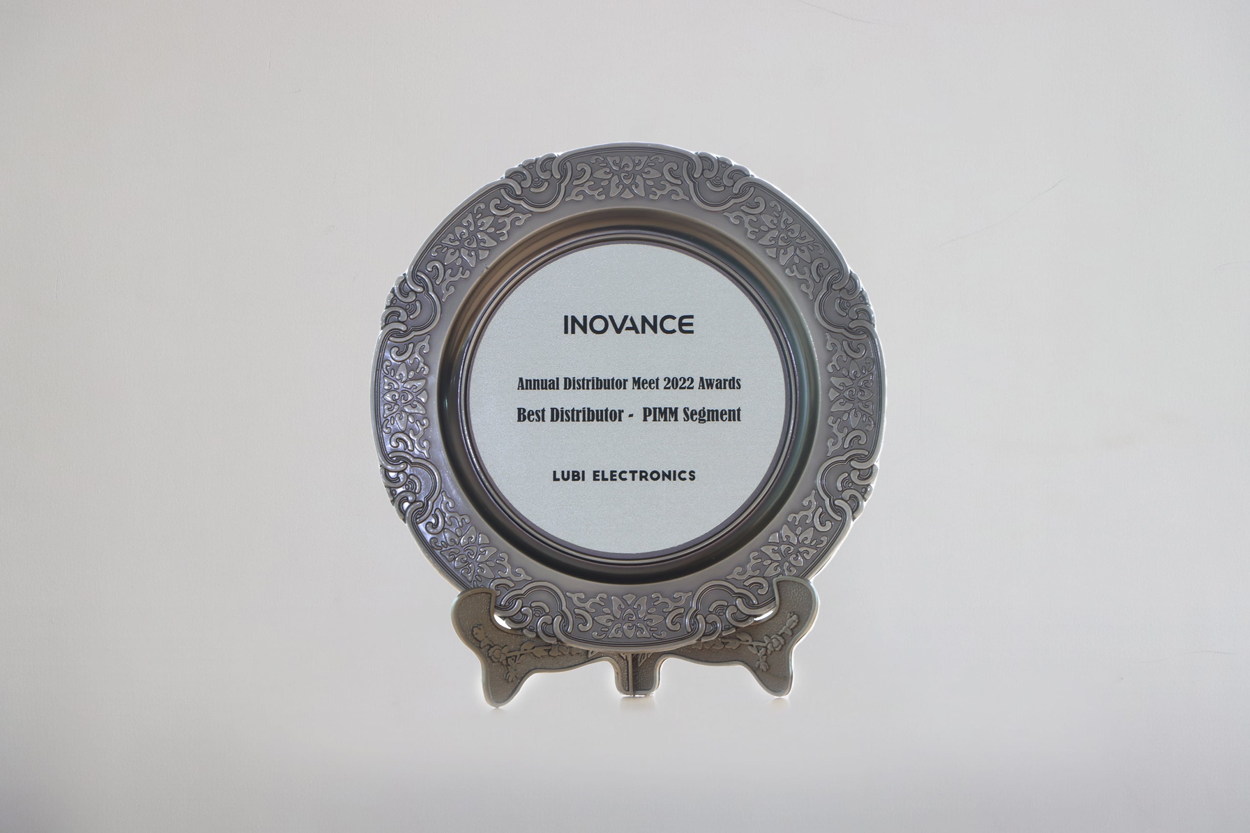 Best Distributor - PIMM Segment award from Inovance