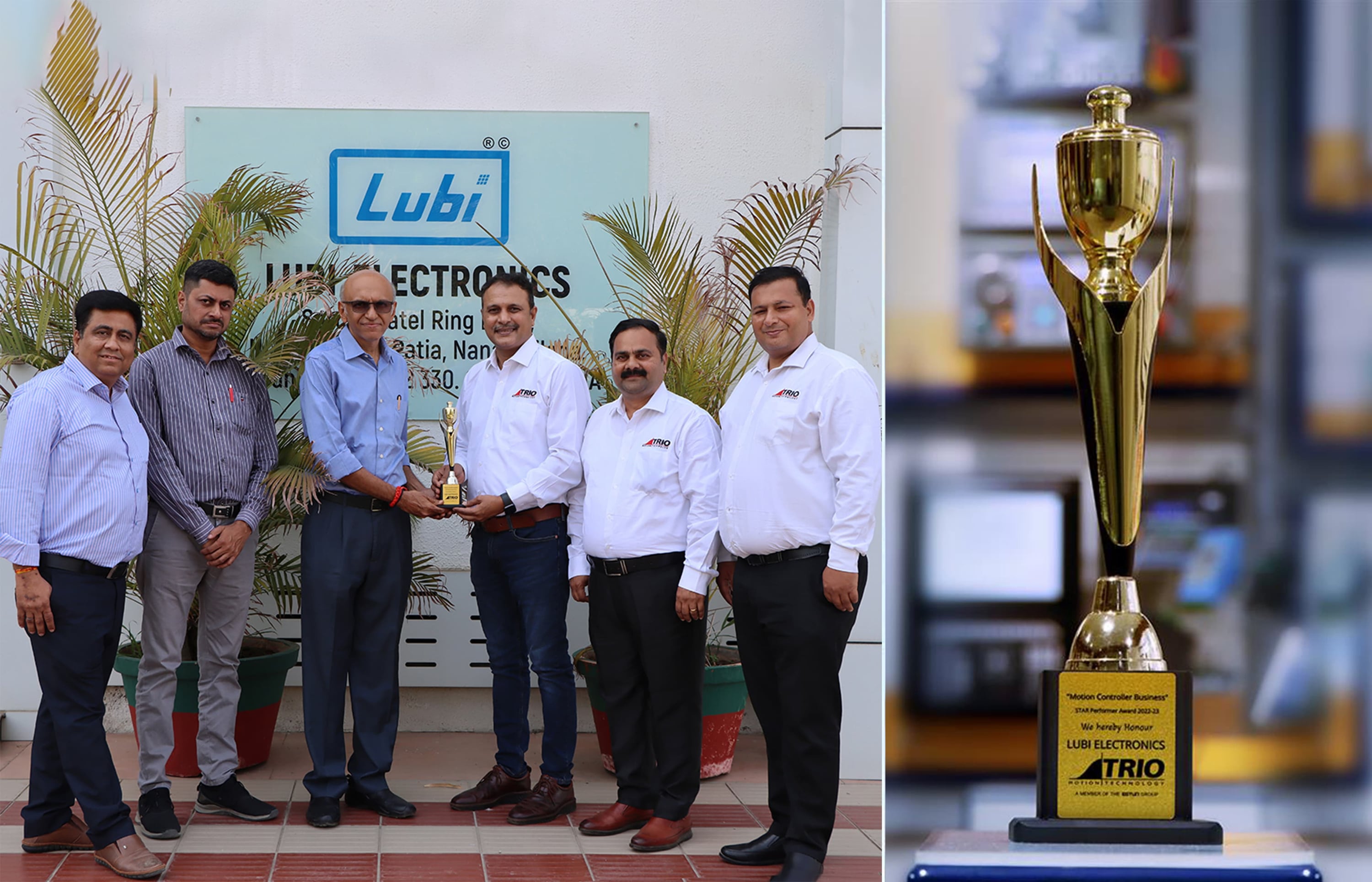 Long-term Partnership Award from Trio Motion Technology Pvt. Ltd.!