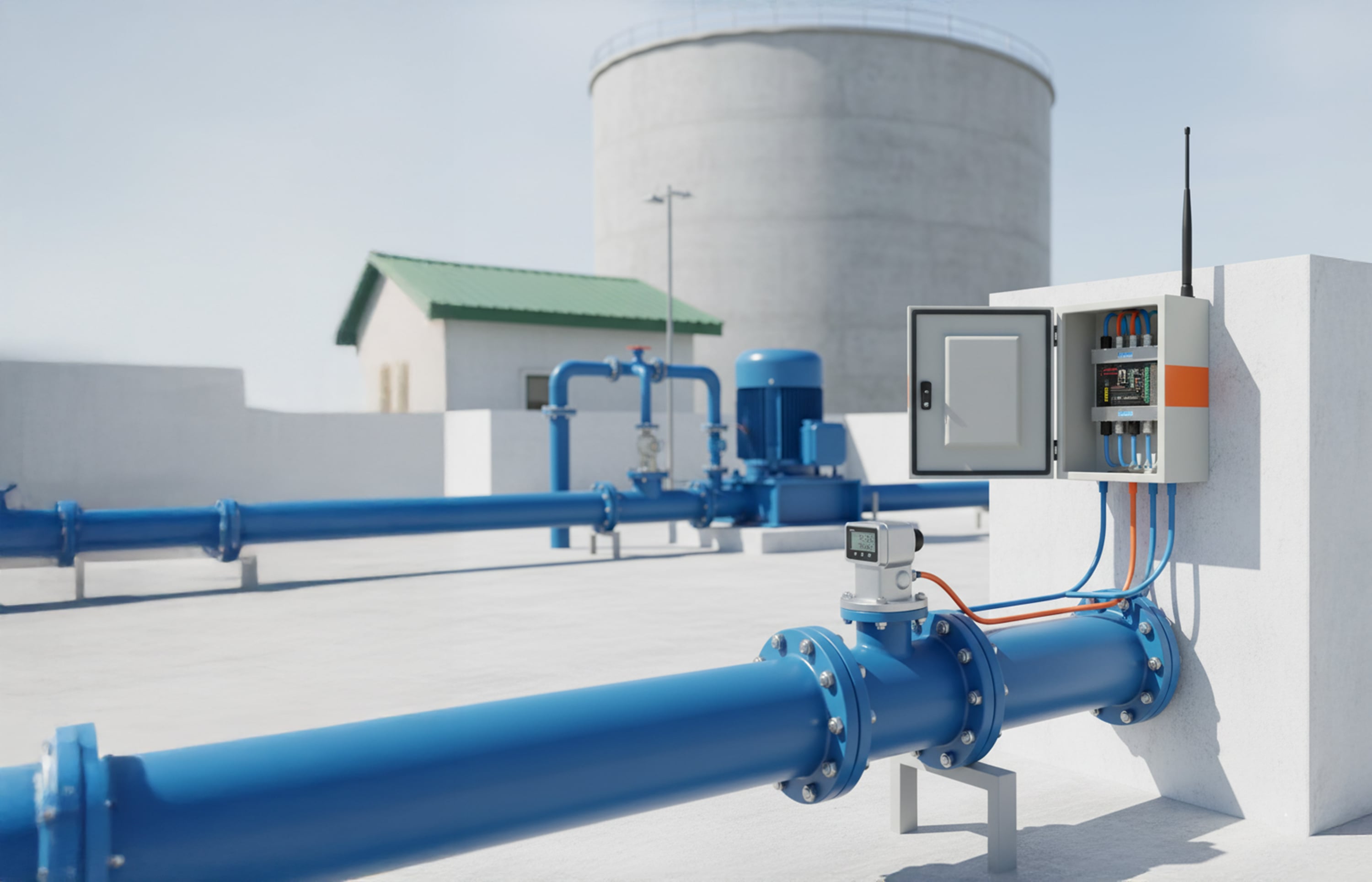 Smart Water Distribution System with Web-Based SCADA Monitoring