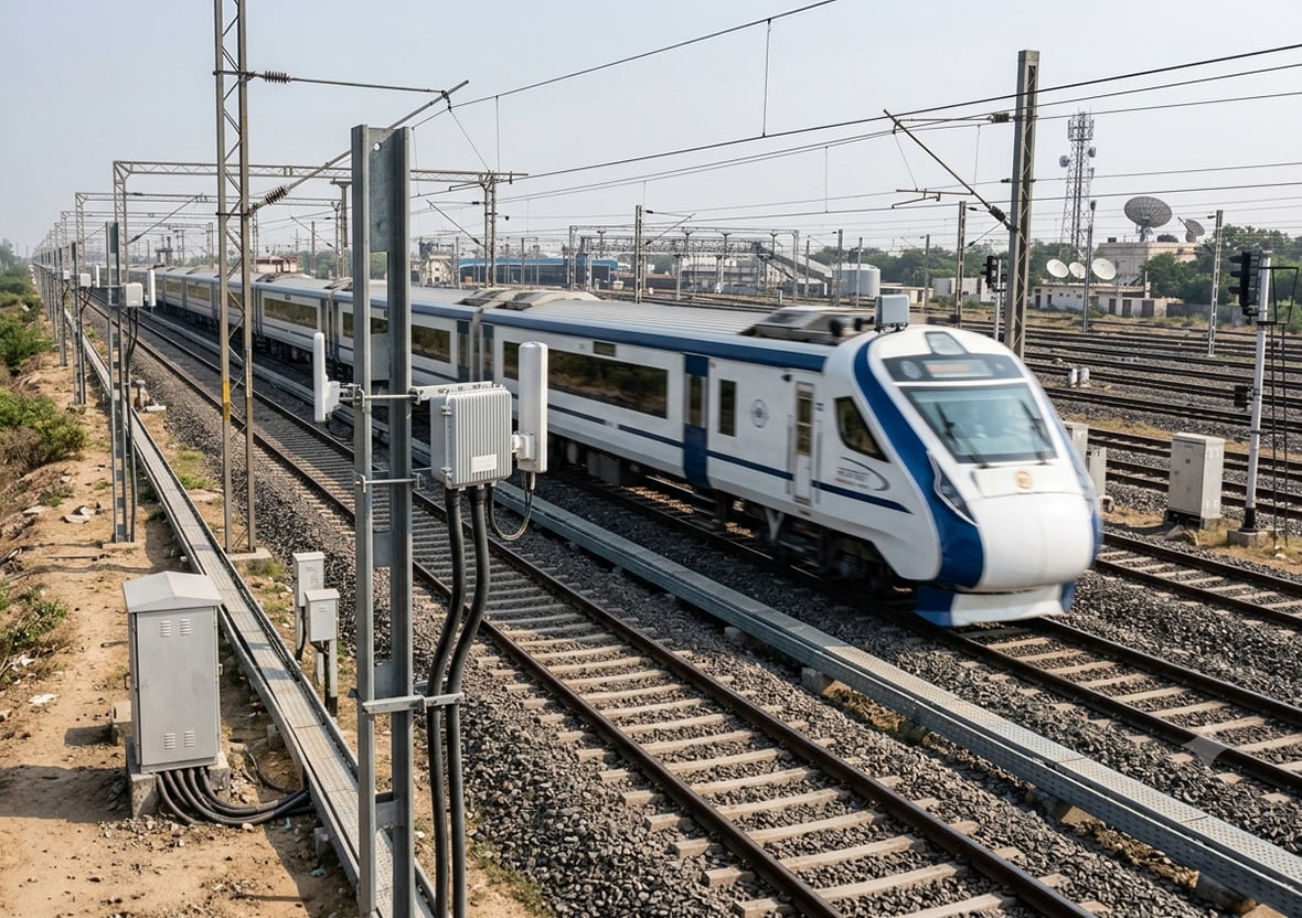 Train-to-Ground Communication for Indian Railways