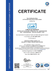 SOLAR_LUBI ELECTRONICS 45001